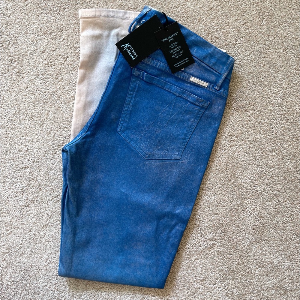MARCIANO ombré metallic jeans